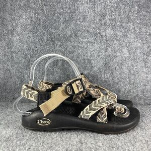 Chaco ZX2 Sandals Womens 6 White Tan Outdoor Strappy Hiking Trail Shoes